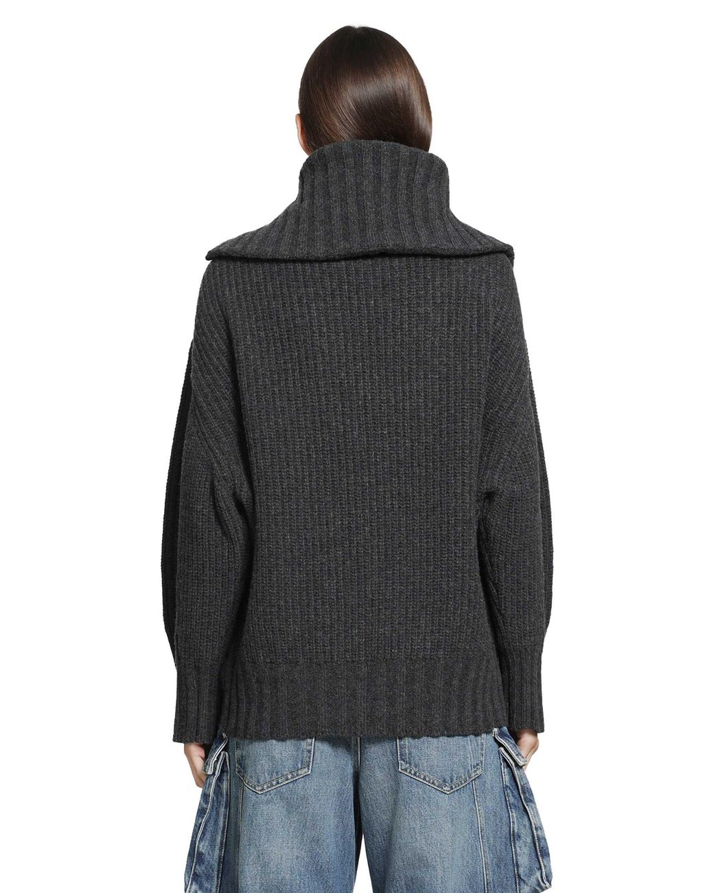 The Attico Black Wool Cashmere Sweater
