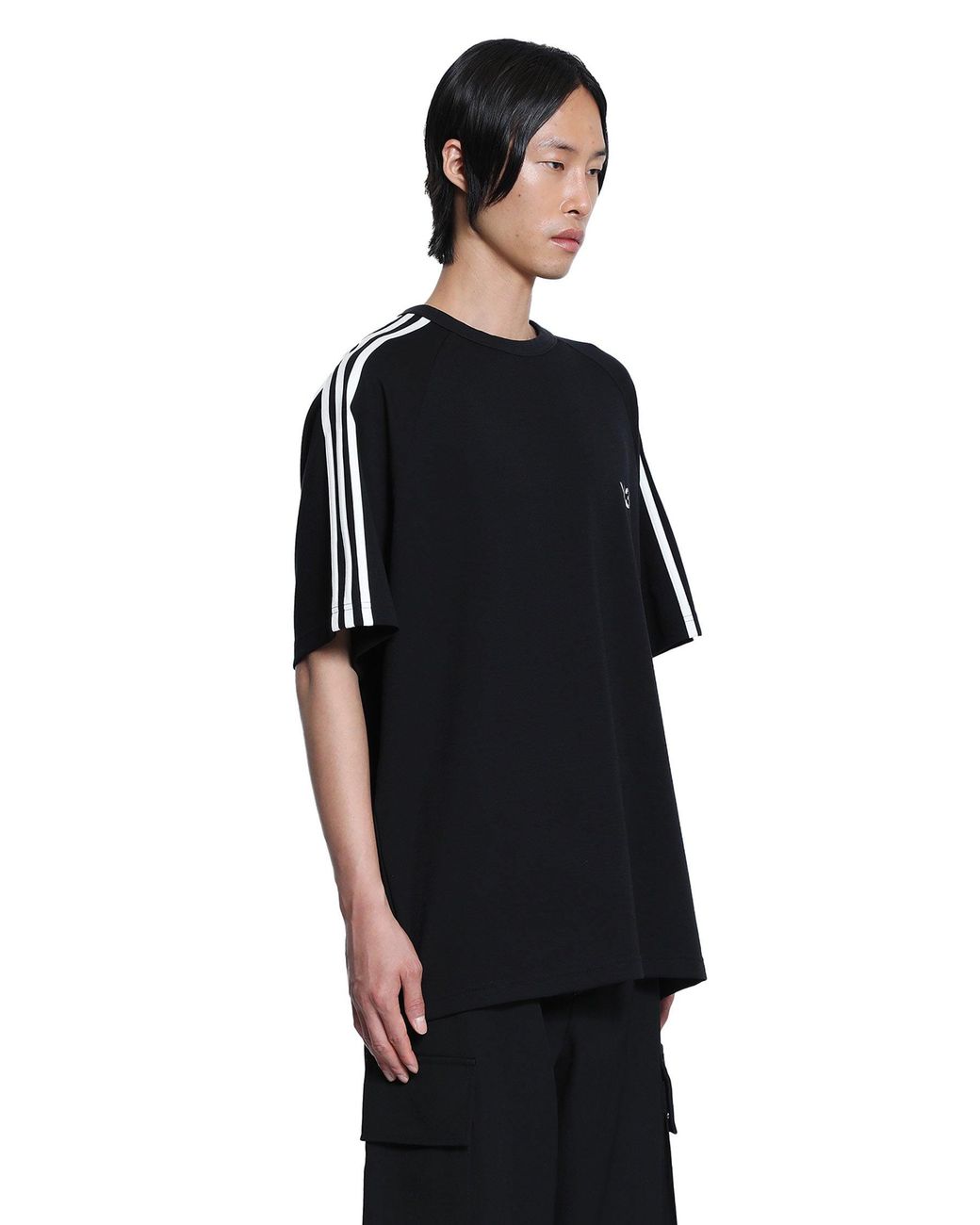 Y-3 Black 3-Stripes T-Shirt for men
