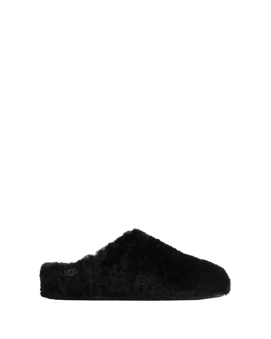 Ugg Black Elea Fluffed Slip-On