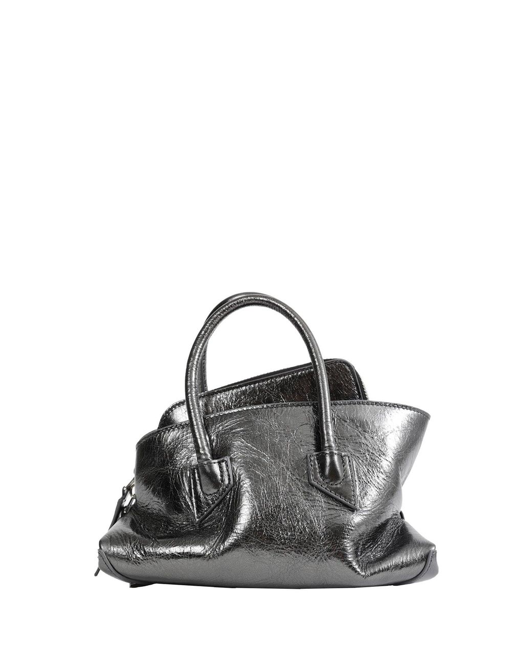 The Attico Black La Passeggiata Mini Top Handle Bag