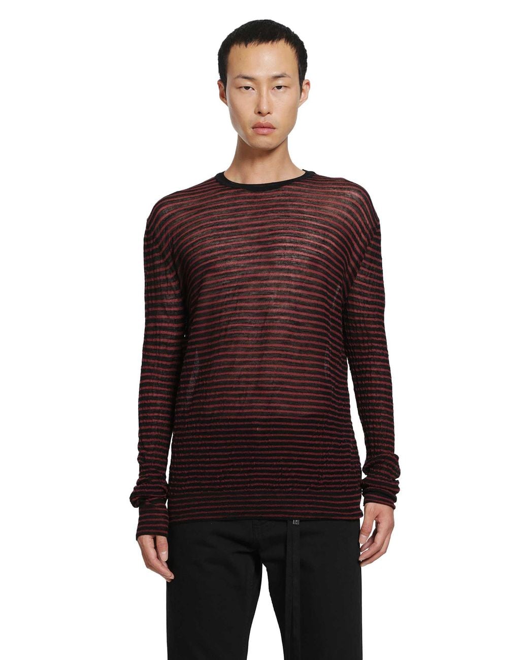 Ann Demeulemeester Red Racin Sweater for men