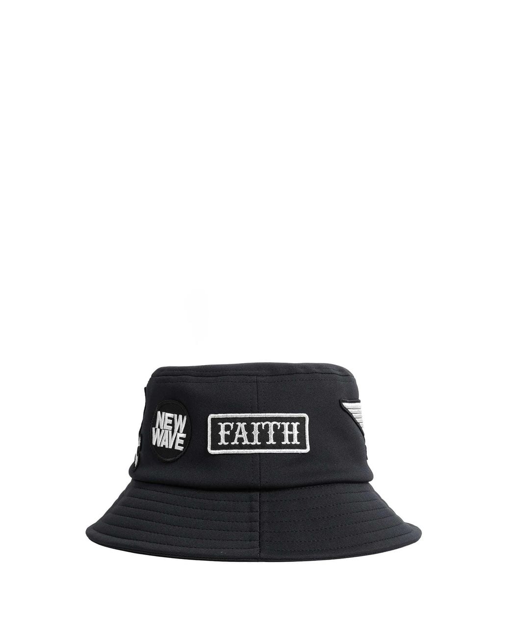MASTERMIND WORLD Black Mj Patched Bucket Hat for men