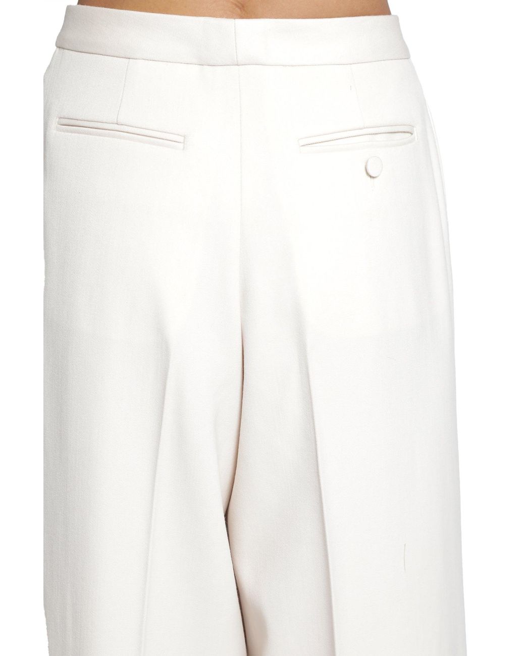 SEBBIE White Bryce Wide Trouseres