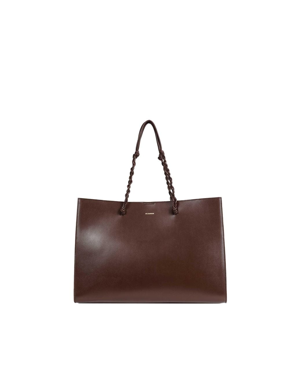 Jil Sander Brown Tangle Tote Bag