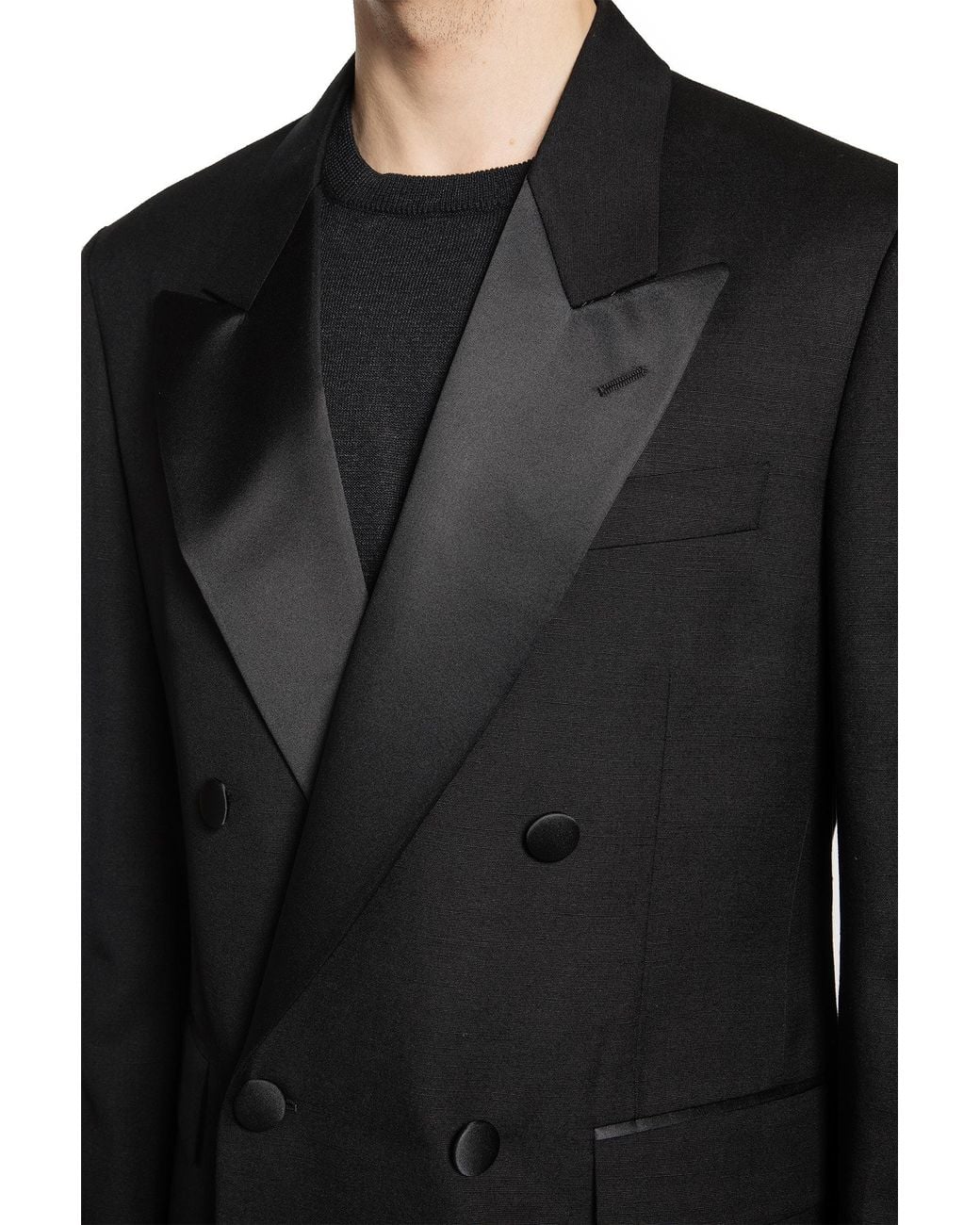 Lardini Black Double-Breasted Suit for men