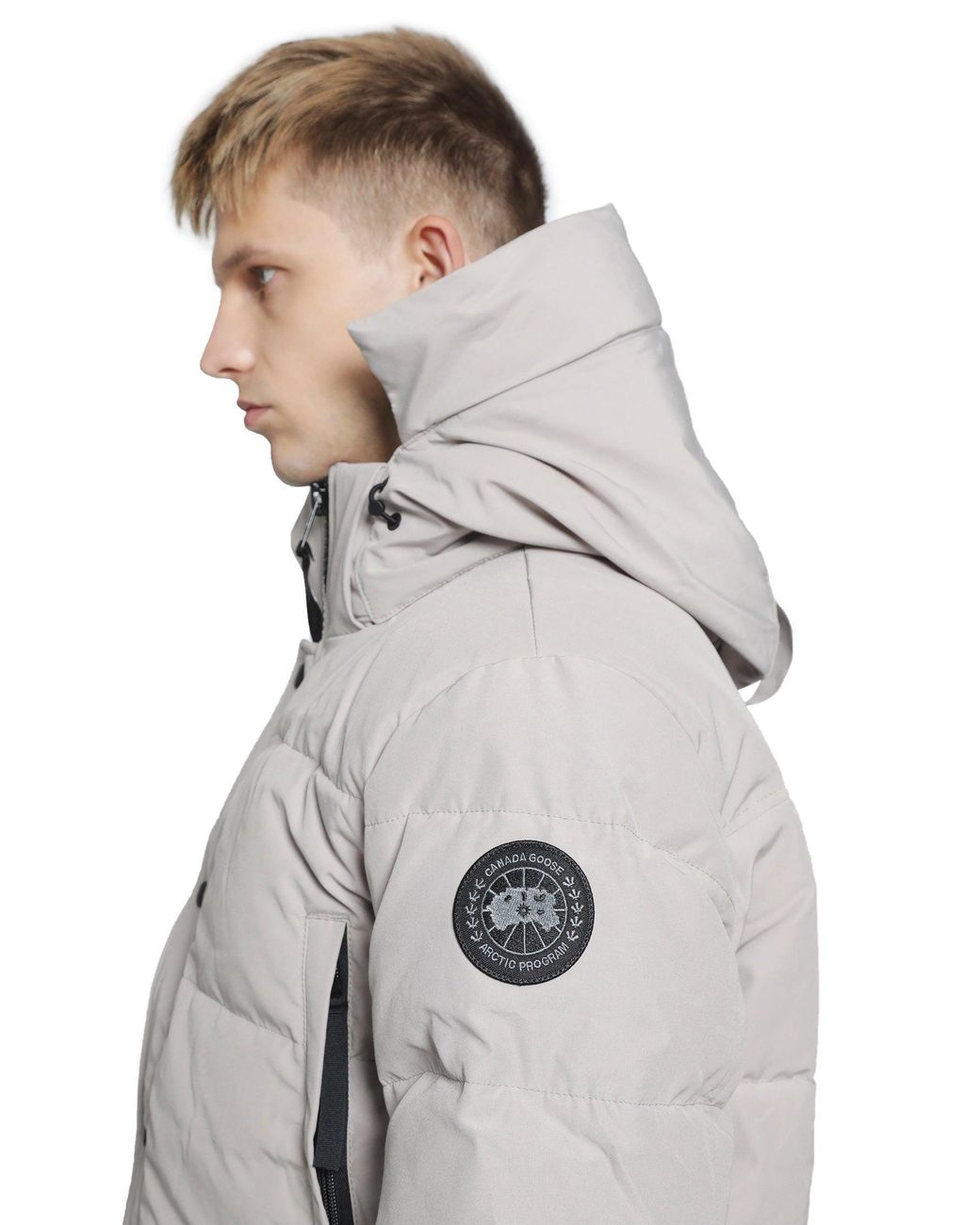 Canada Goose Gray Wyndham Parka Label for men