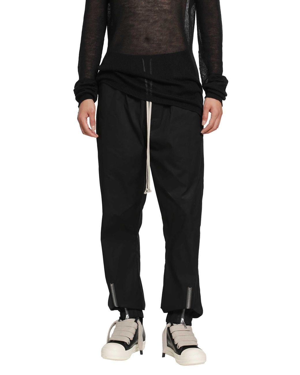 Rick Owens Black Tower Tecuatl Track Pants for men