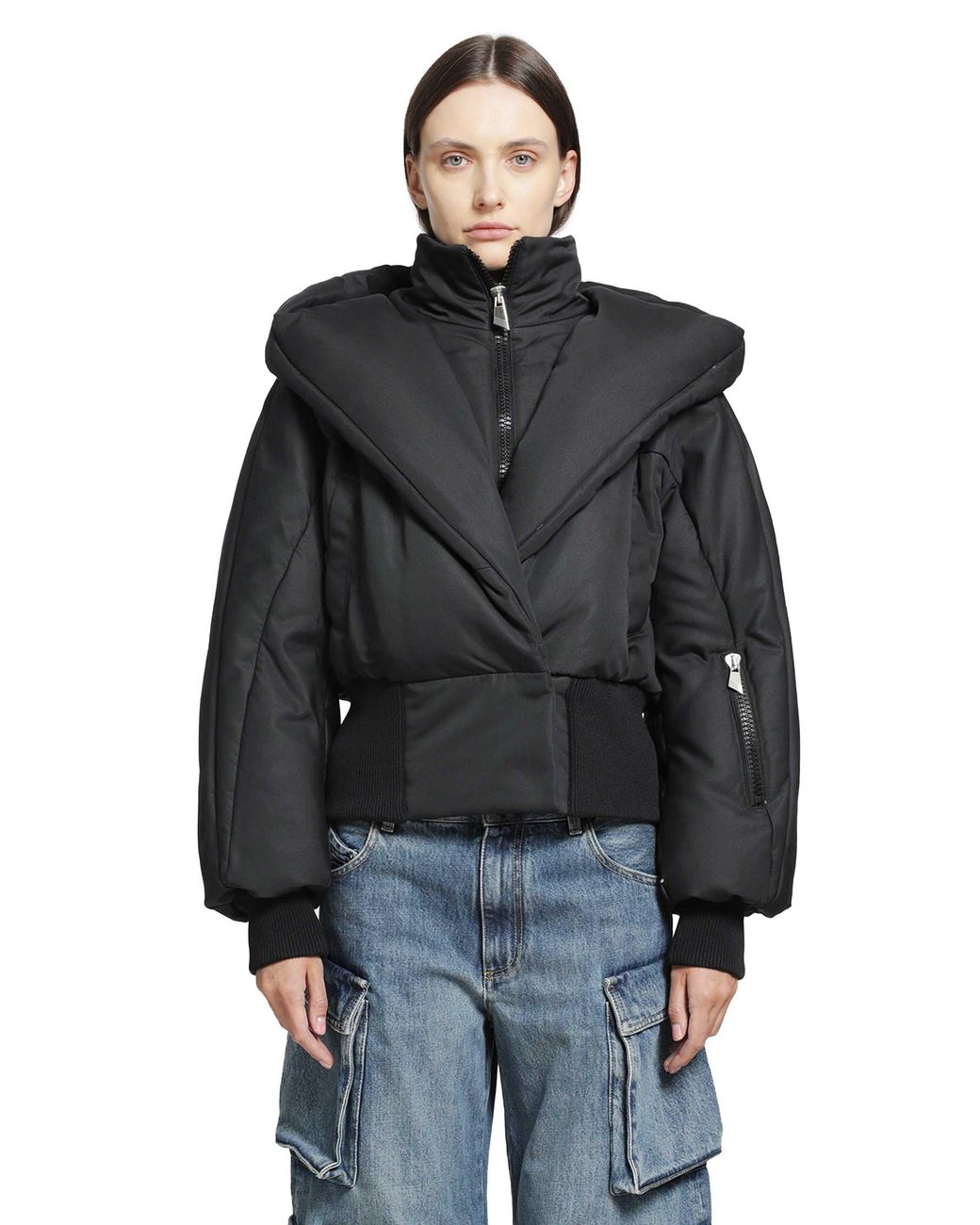 The Attico Black Puffer Jacket