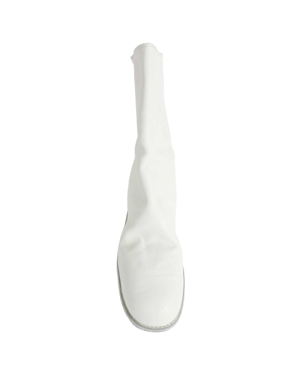 Guidi White Back Zip Mid Boots