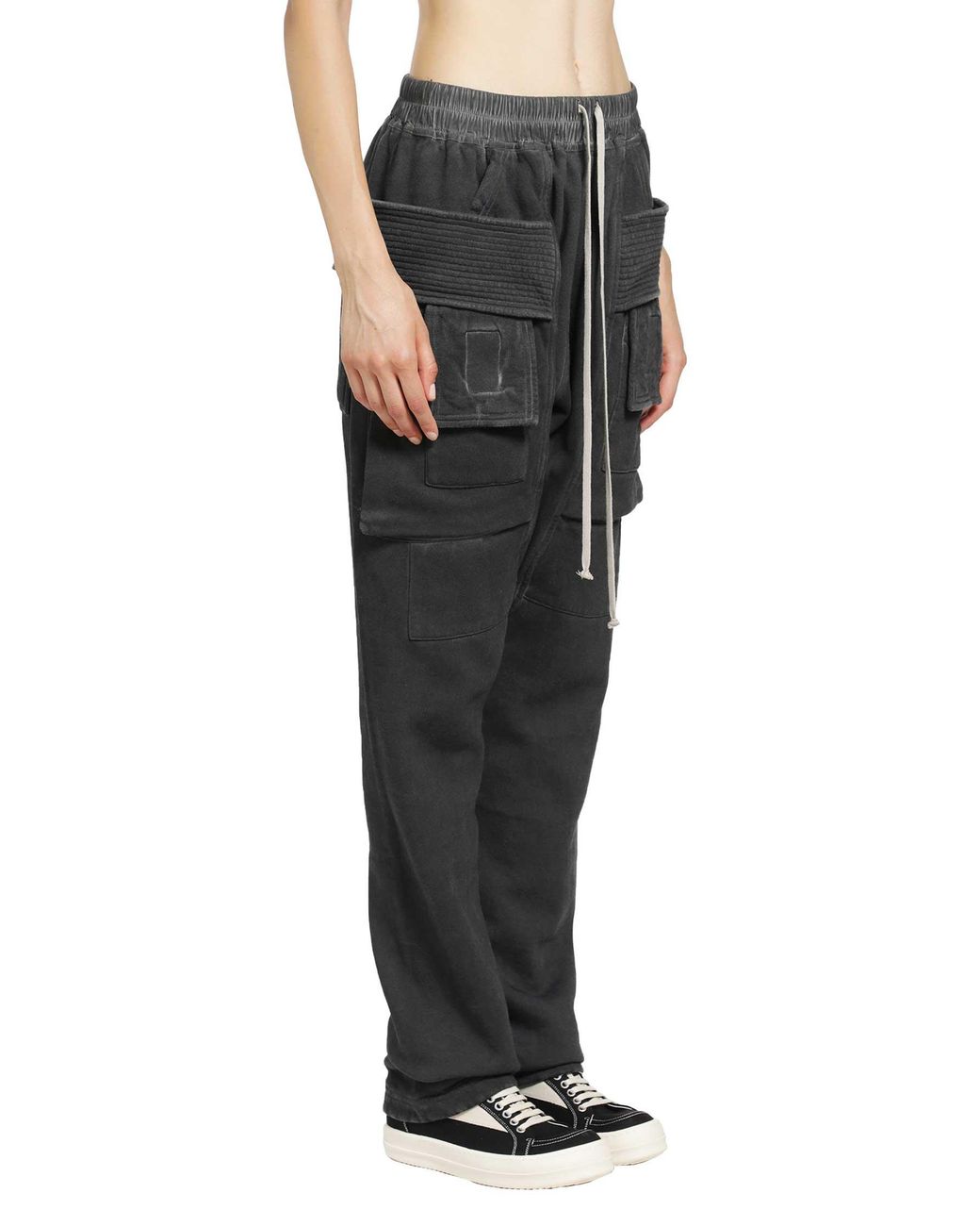 Rick Owens Black Tower Creatch Cargo Drawstring