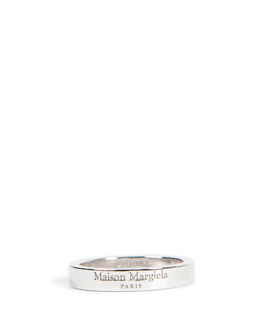 Maison Margiela White Logo Reference Ring for men