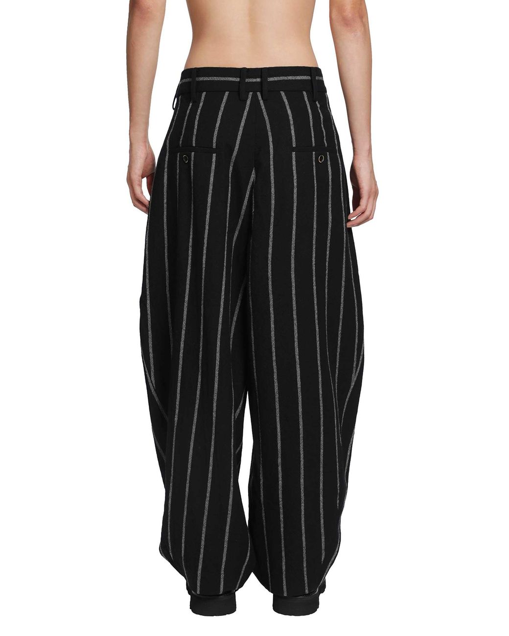 Uma Wang Black Patina Pants for men