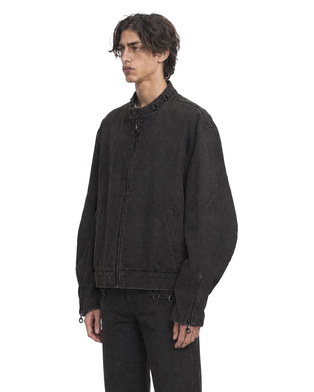 Gucci Black Cotton Viscose Denim Jacket for men