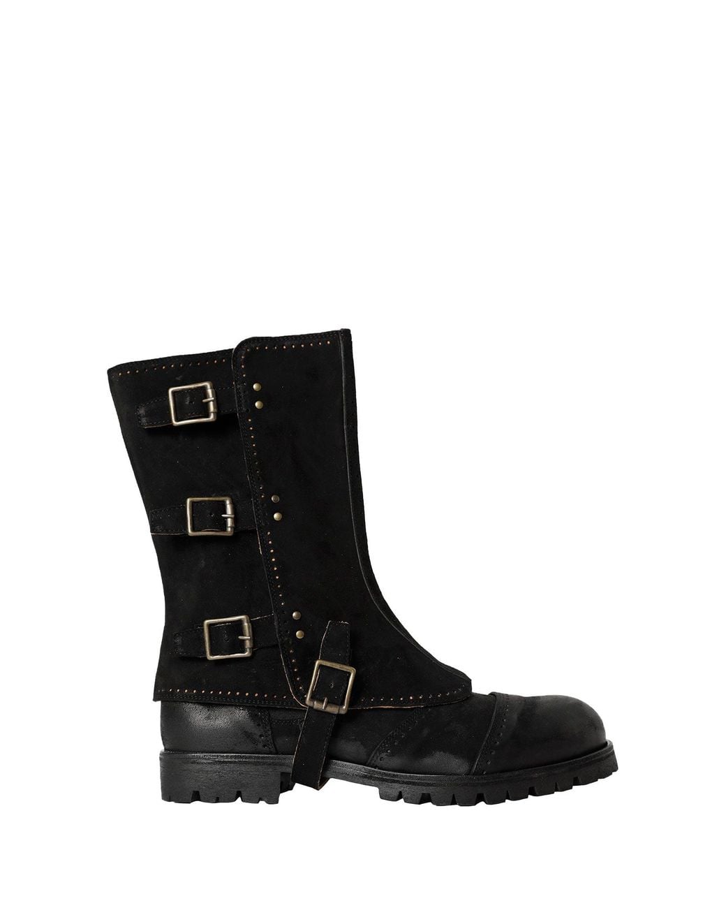 Ziggy Chen Black Removable Gaiter Boots for men