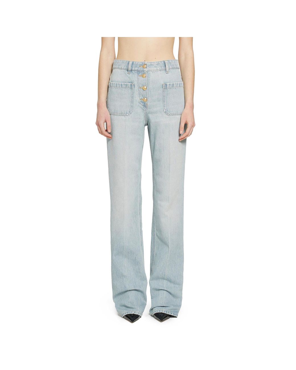 Valentino Blue Straight Leg Jeans