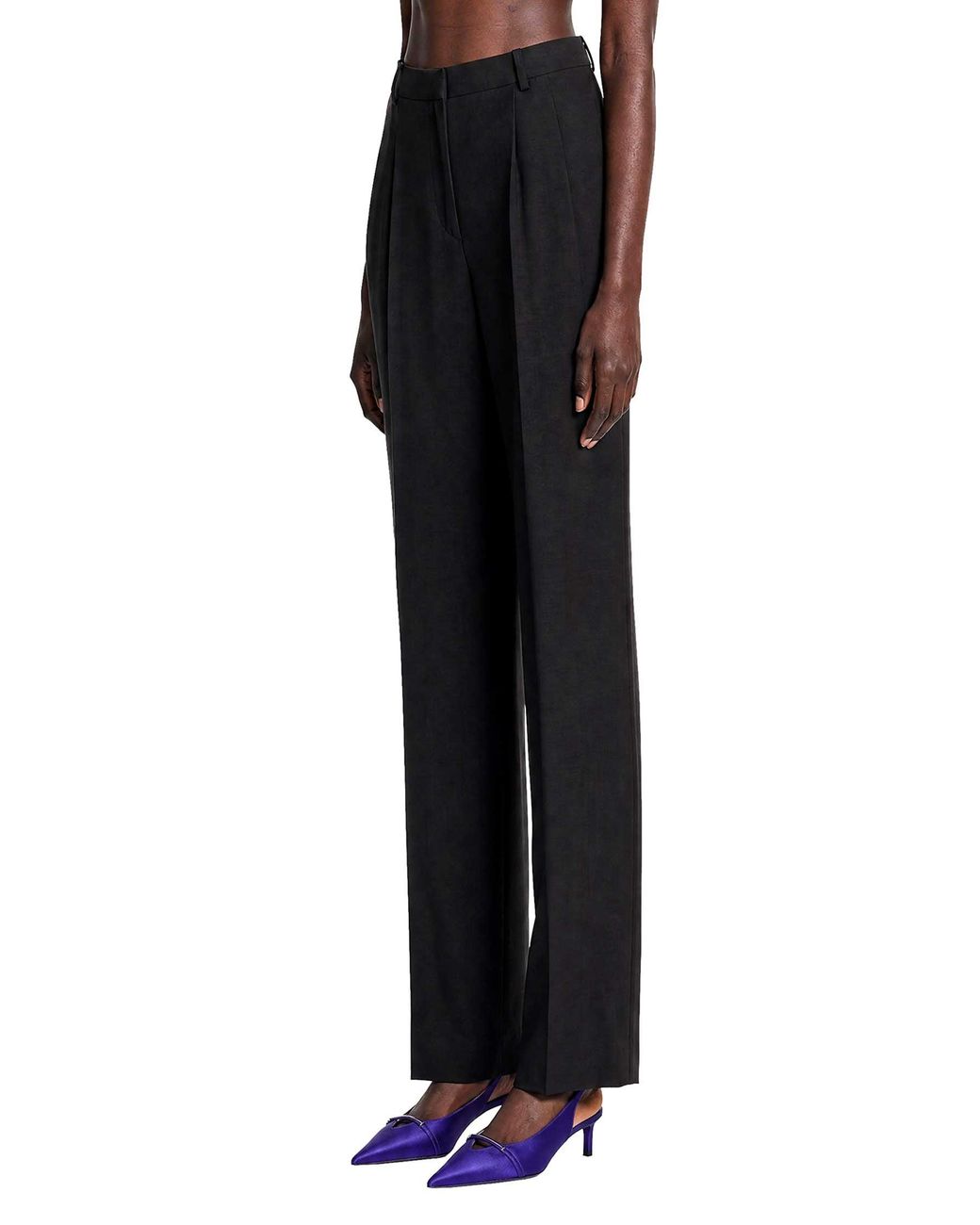 Tom Ford Black Light Virgin Wool Tailored Trousers
