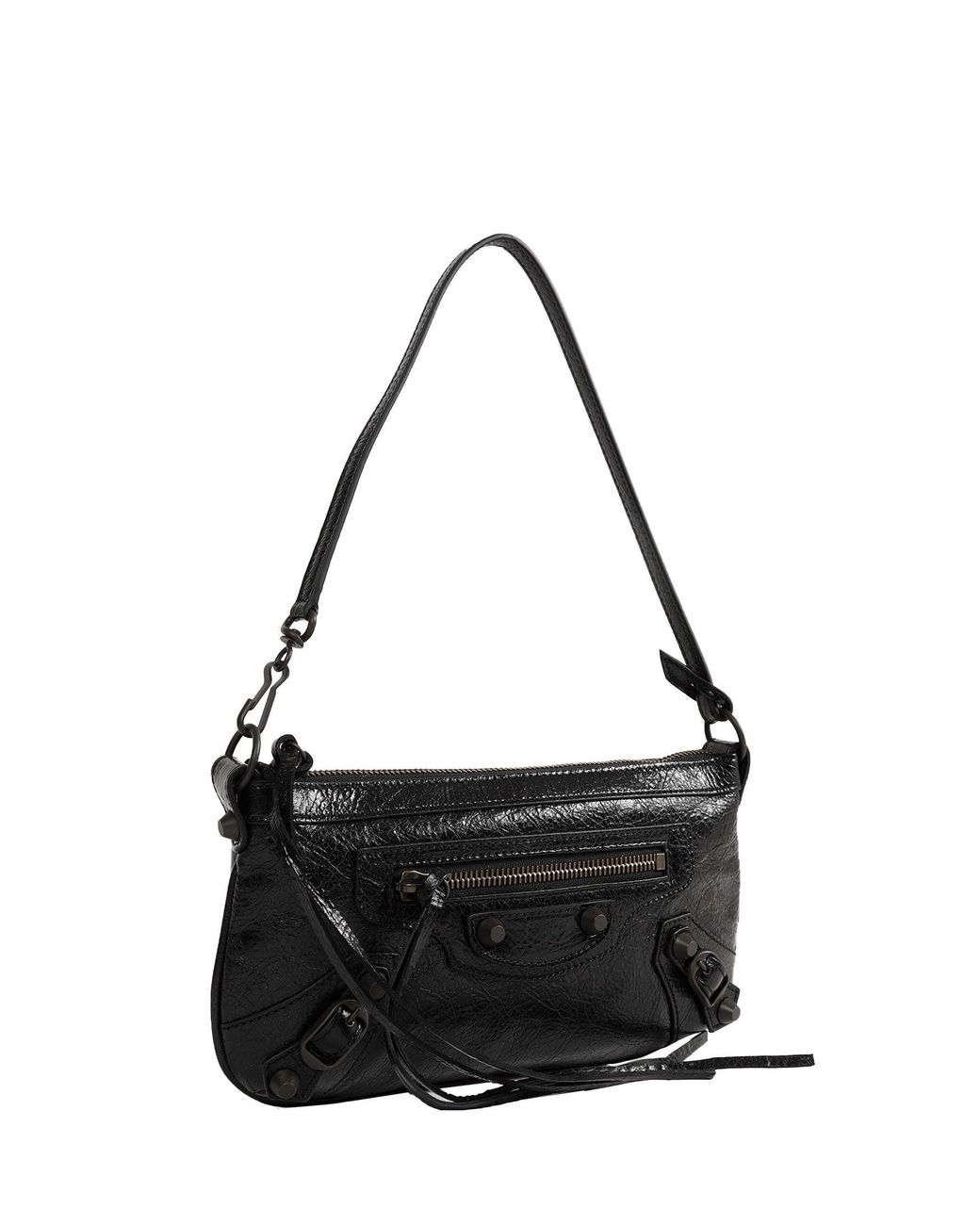 Balenciaga Black Le City Pouch On Strap Bag