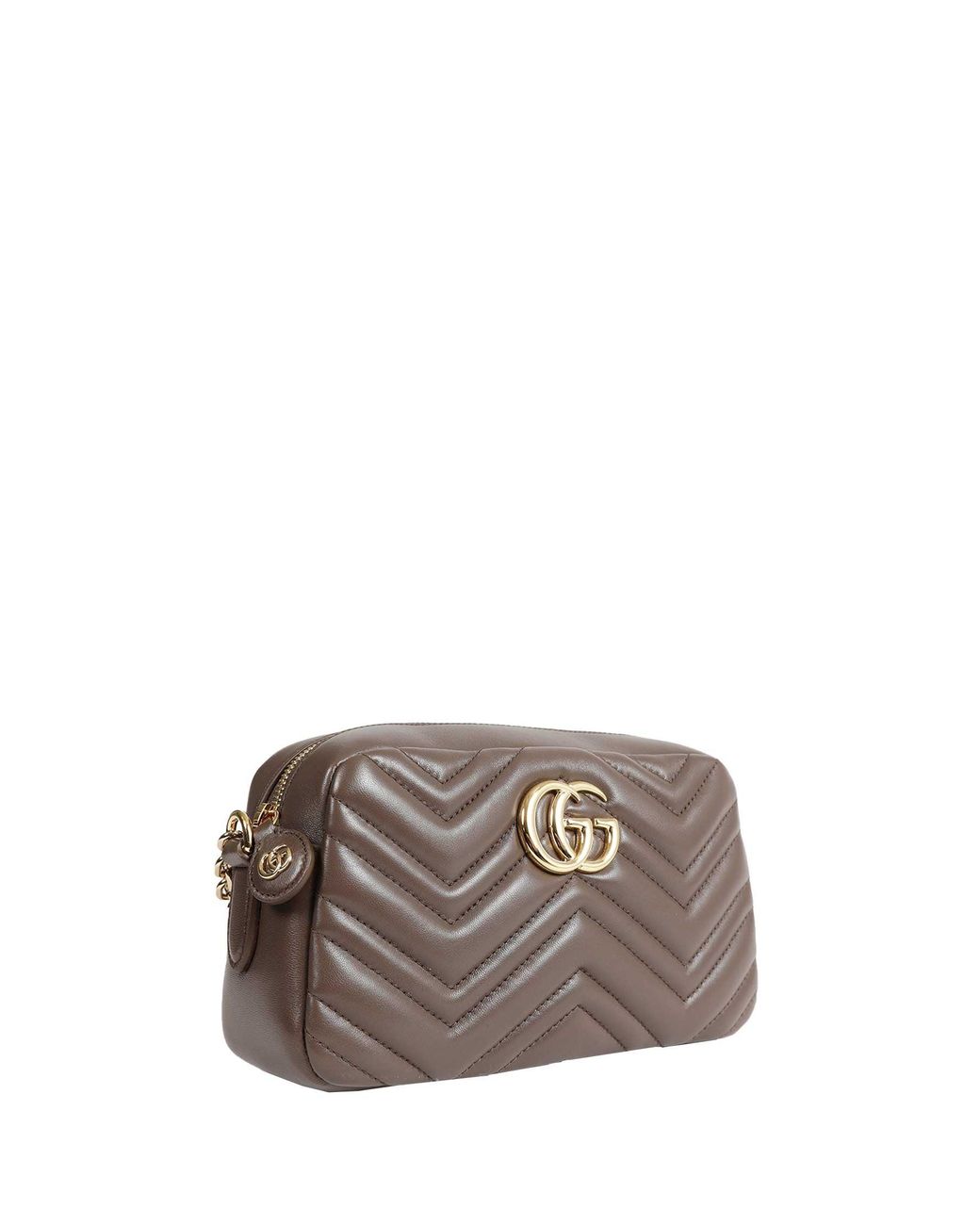 Gucci Brown Gg Marmont Small Camera Bag