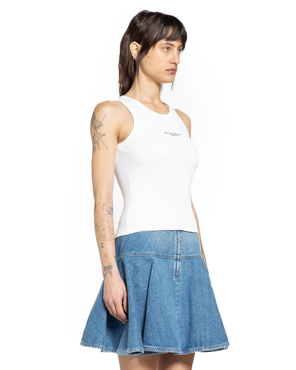 Givenchy Blue Givenhy Paris Tank Top