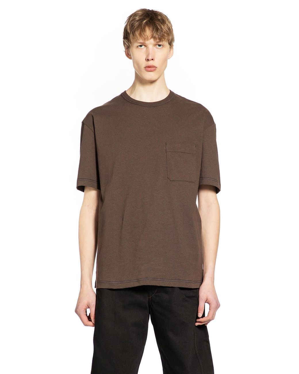 Lemaire Brown T-Shirts & Tank Tops for men