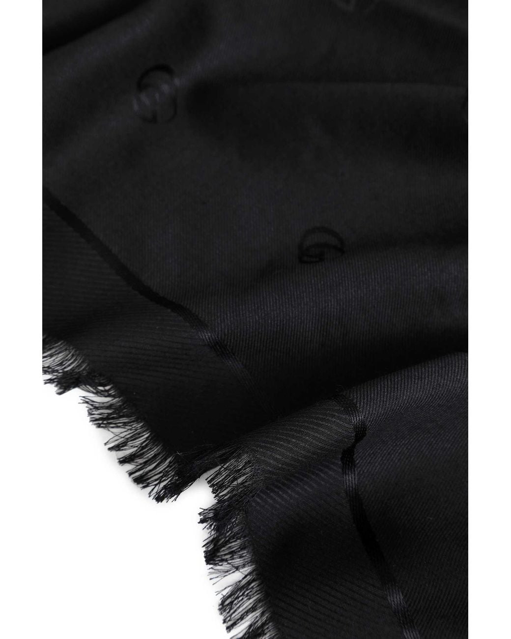 Gucci Black Double G Shawl