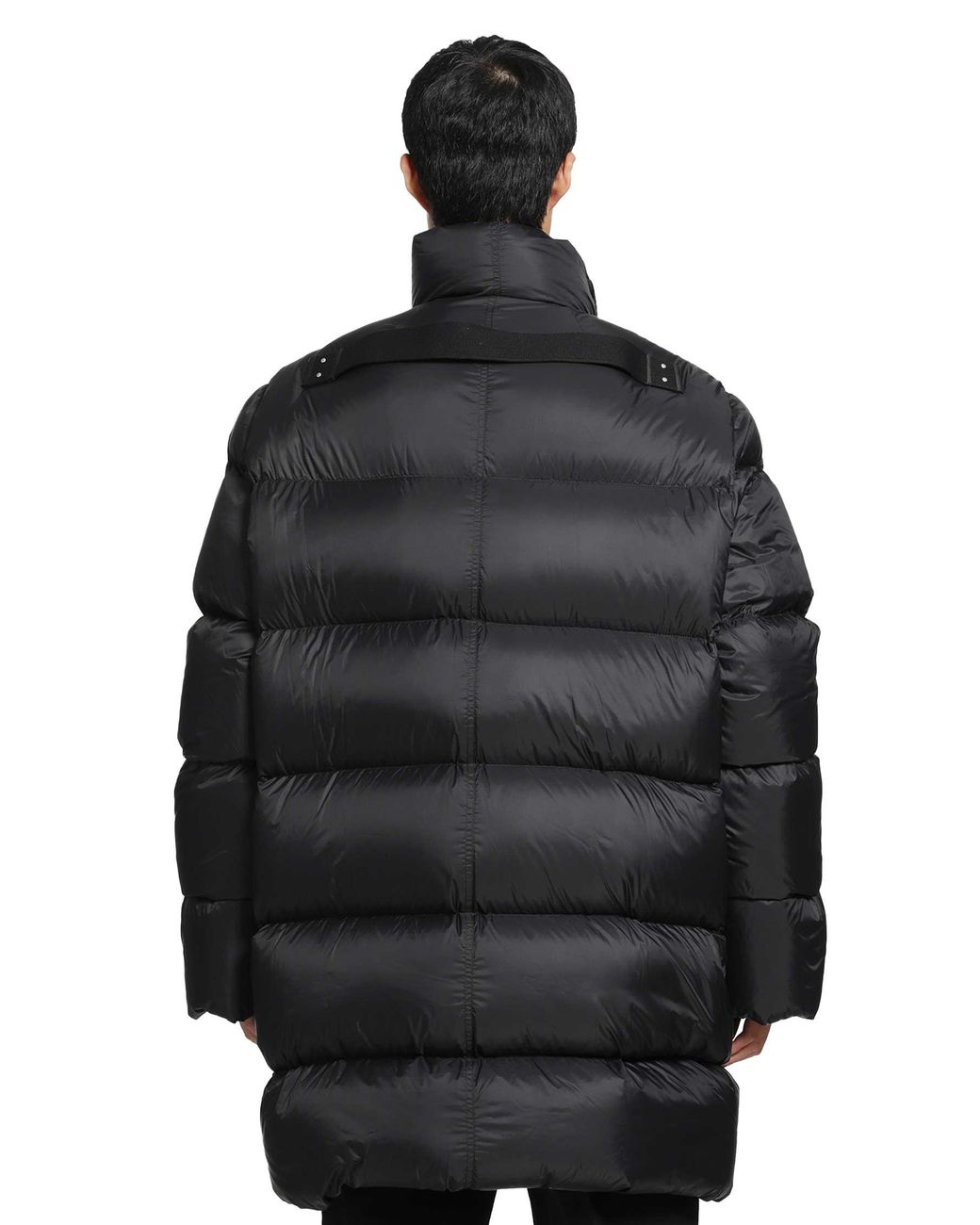Rick Owens Black Tower Turtle Coat for men