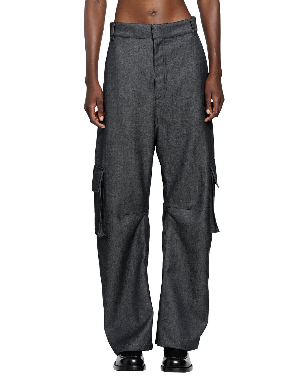 Balenciaga Gray Relaxed Cargo Pants