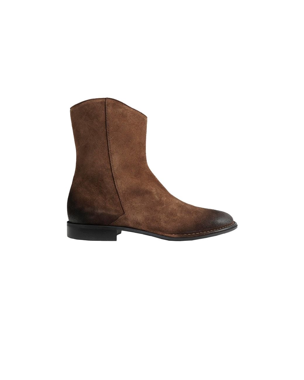 Emporio Armani Brown Oiled Suede Boots for men