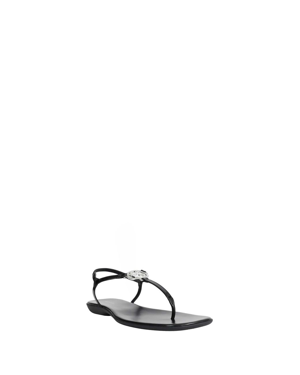 Gucci Brown Interlocking G Thong Sandals