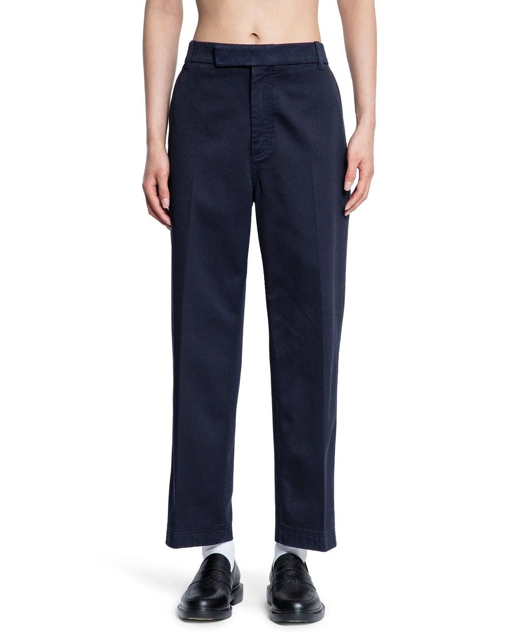 Thom Browne Blue Garment Dyed Chino Trousers for men