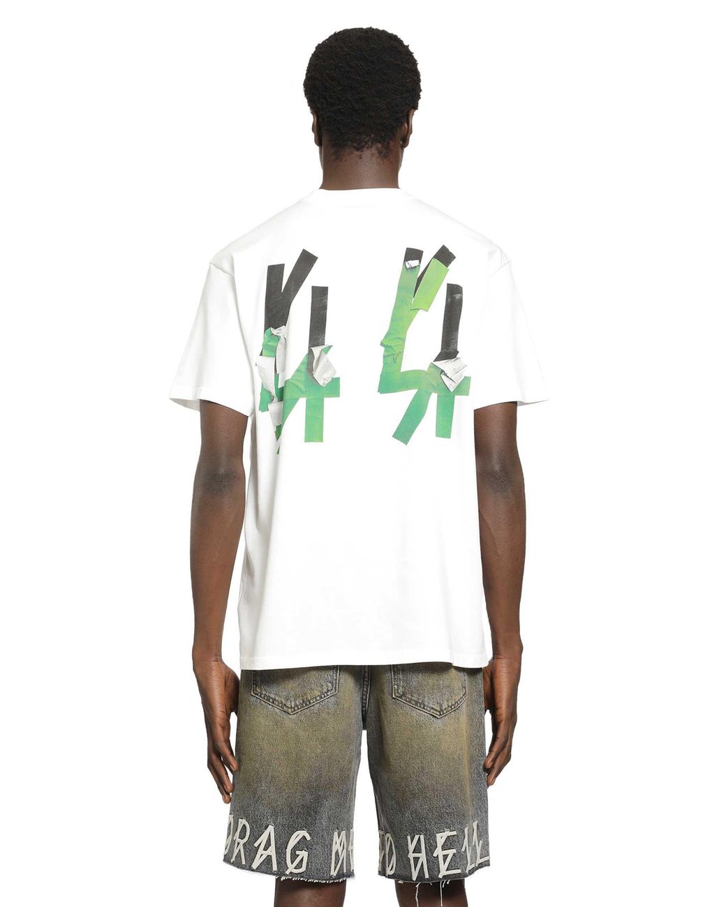 44 Label Group White T-Shirt 44 Tape for men