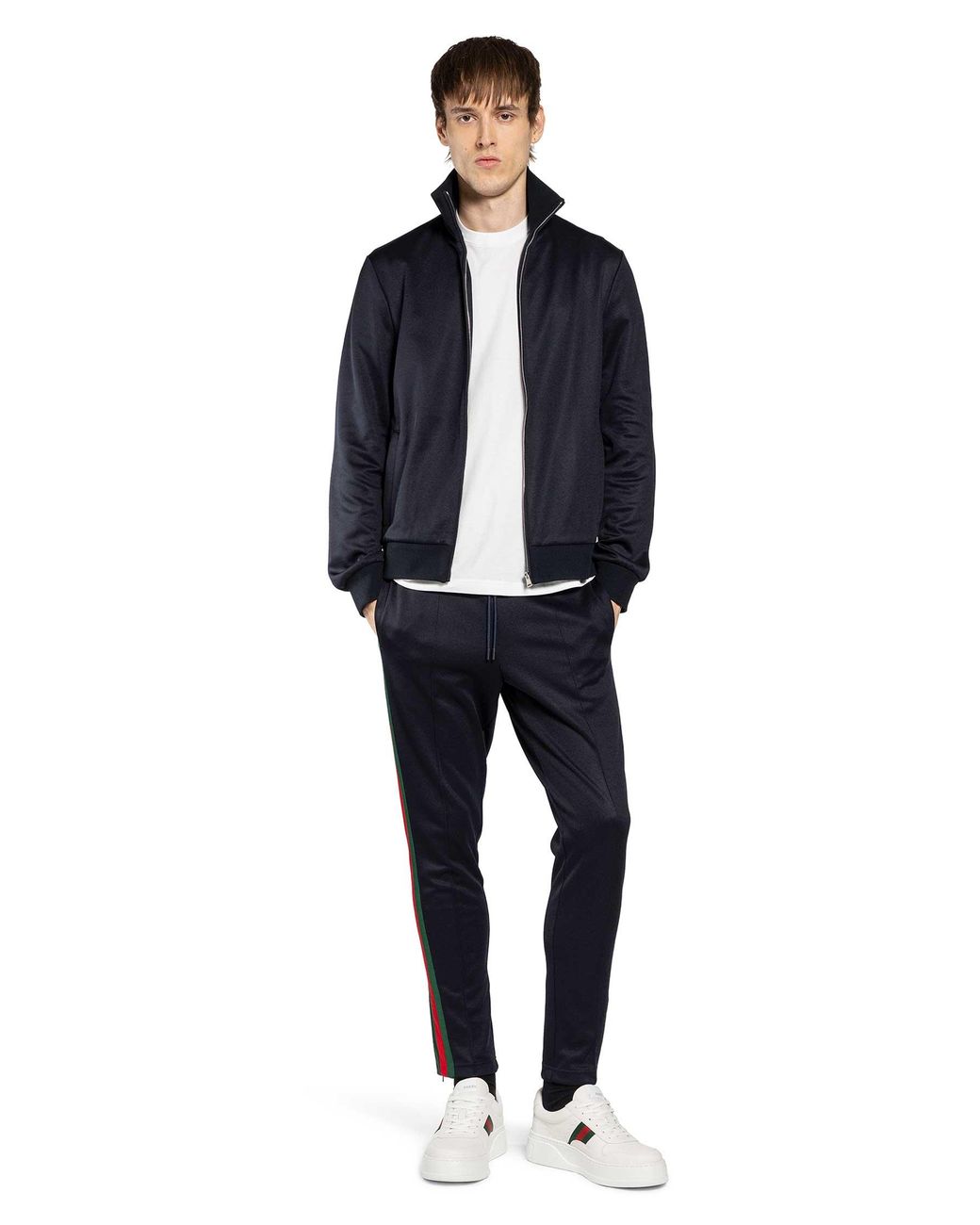 Gucci Blue Technical Jersey Track Pants for men