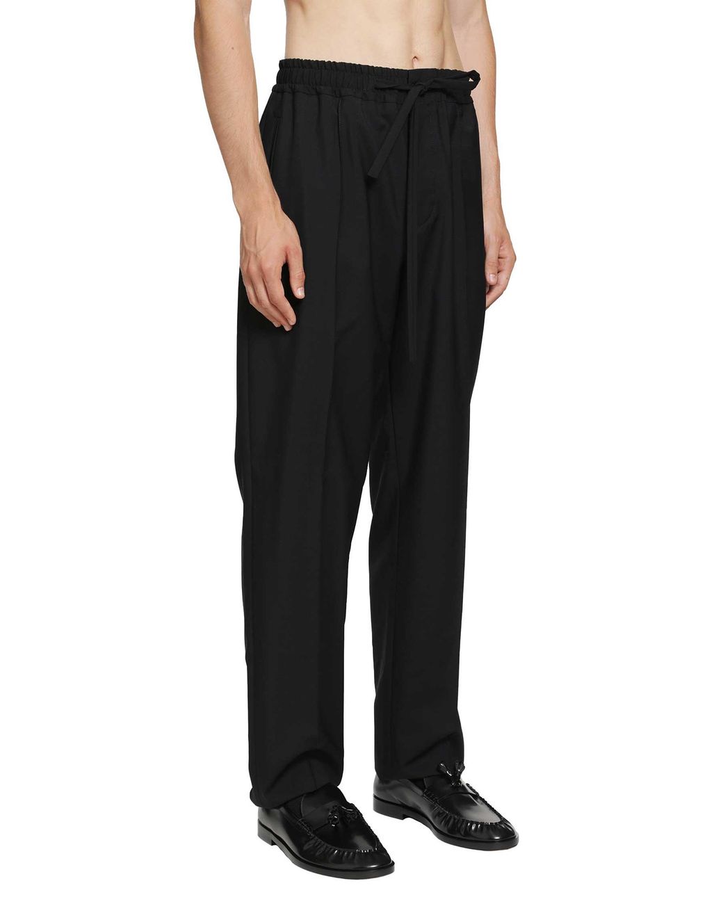 Valentino Black Wool Trousers for men
