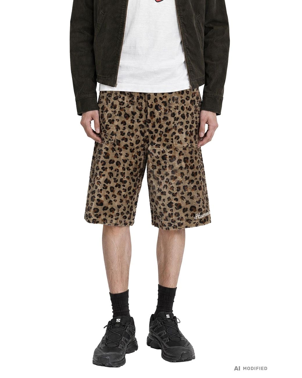 Human Made Leopard Shorts in Natural for Men | Lyst