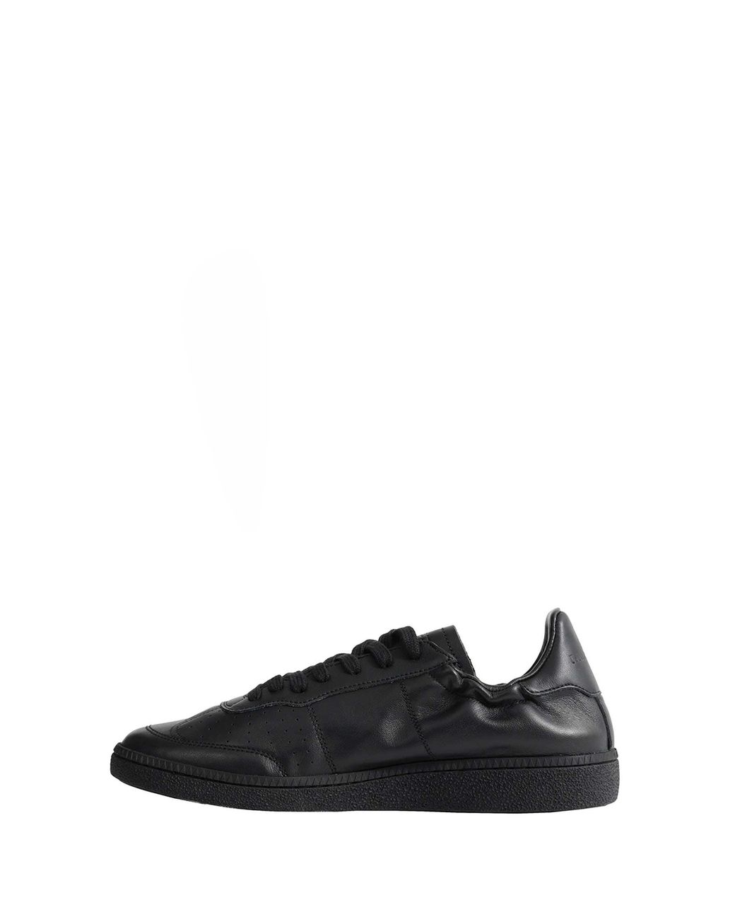 MAJOR STEP Black Major Tennis Leather Sneakers for men
