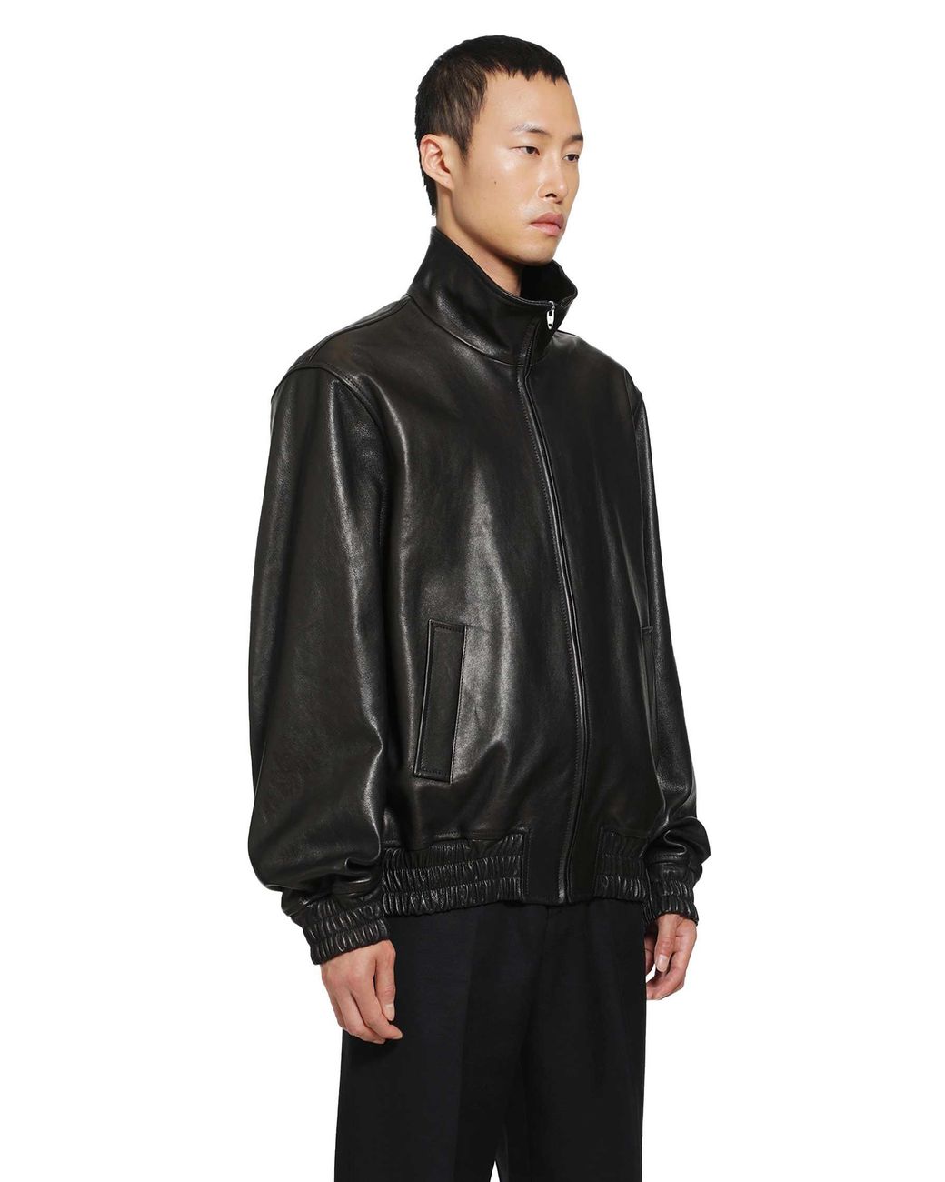 Valentino Black Leather Jacket for men