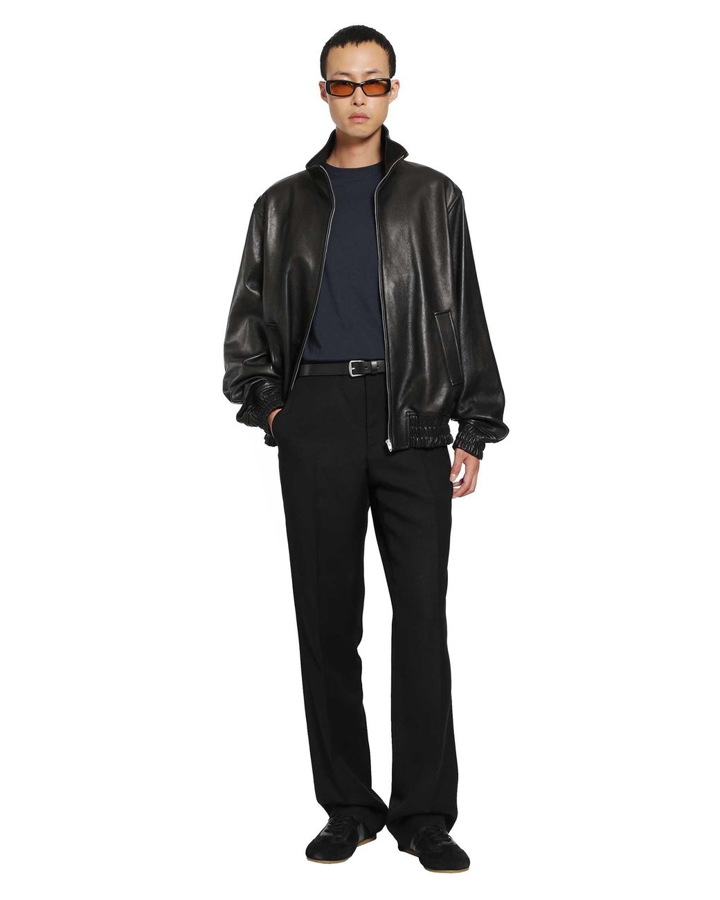 Valentino Black Leather Jacket for men