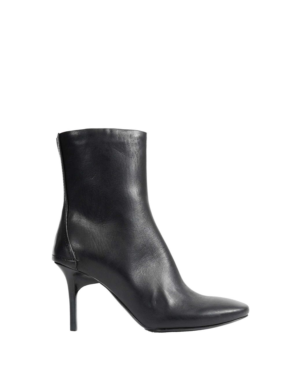 Capasa Black Nappa Leather Ankle Boots
