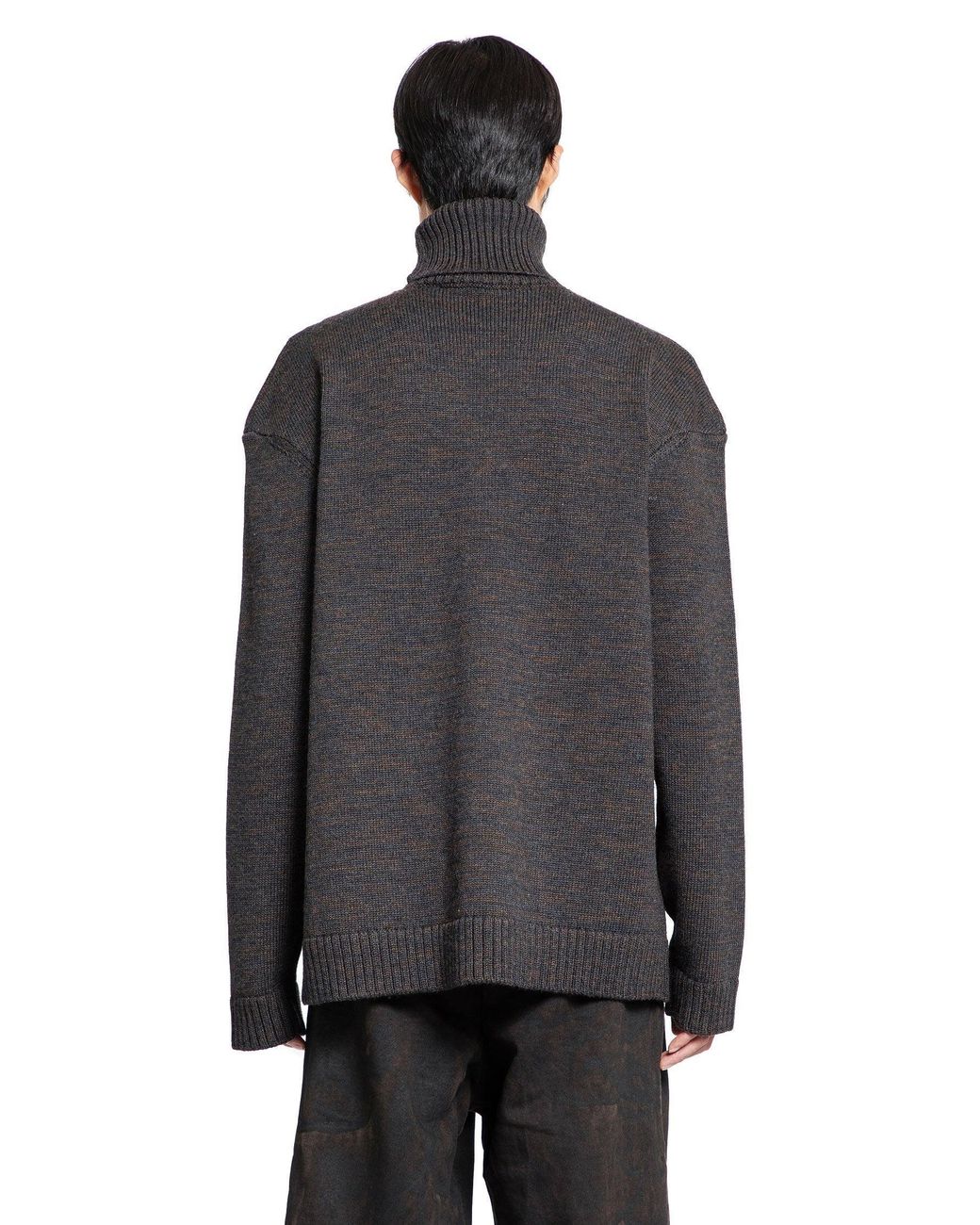 JORDANLUCA Black Ballon Jumper for men
