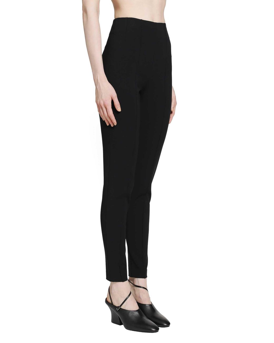 Jil Sander Black Viscose Jersey Skinny Trousers