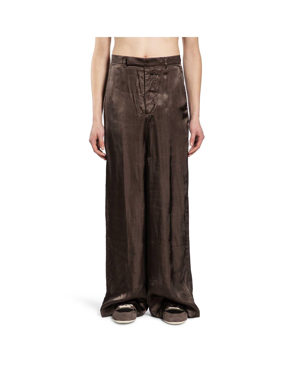 Rick Owens Brown Temple Tailored Firebanks for men