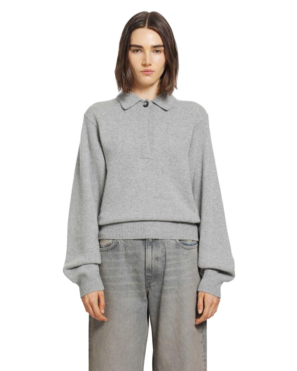 Haikure Gray Ash Relaxed Sweater