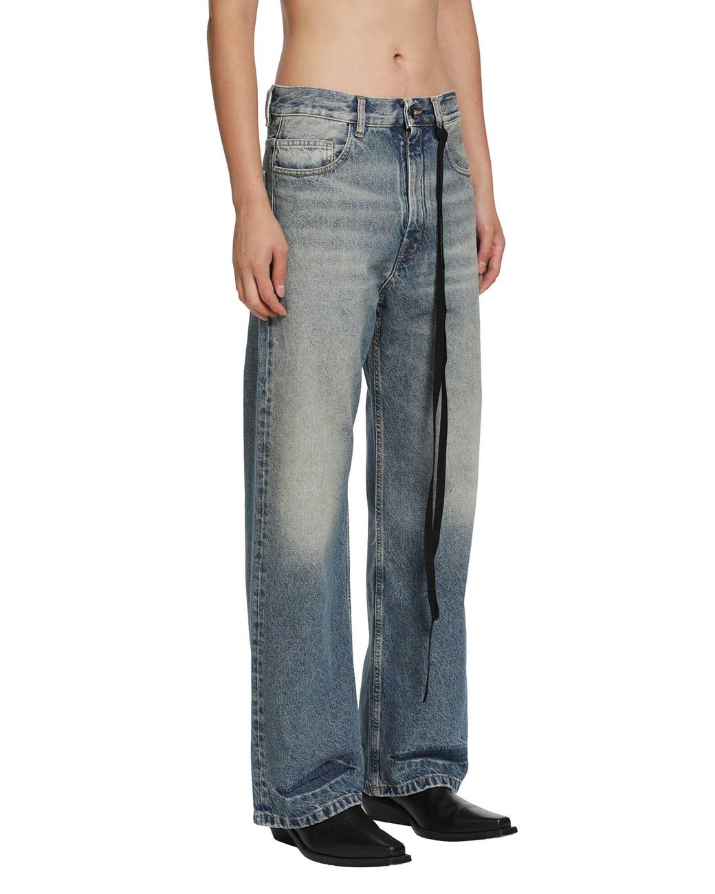 Ann Demeulemeester Blue Alarik Flared Jeans for men