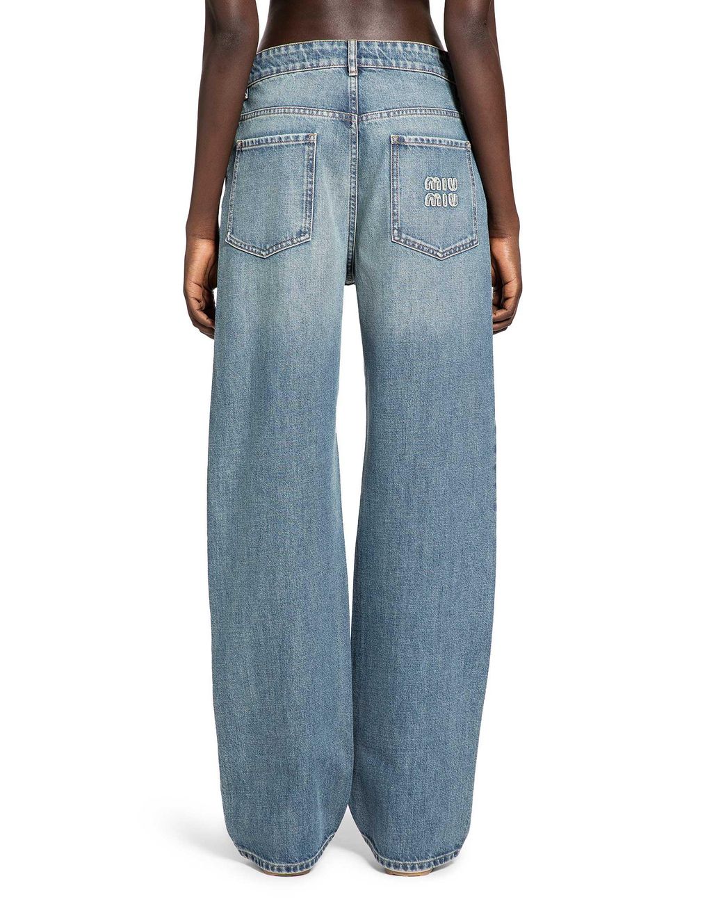 Miu Miu Blue Denim Trousers