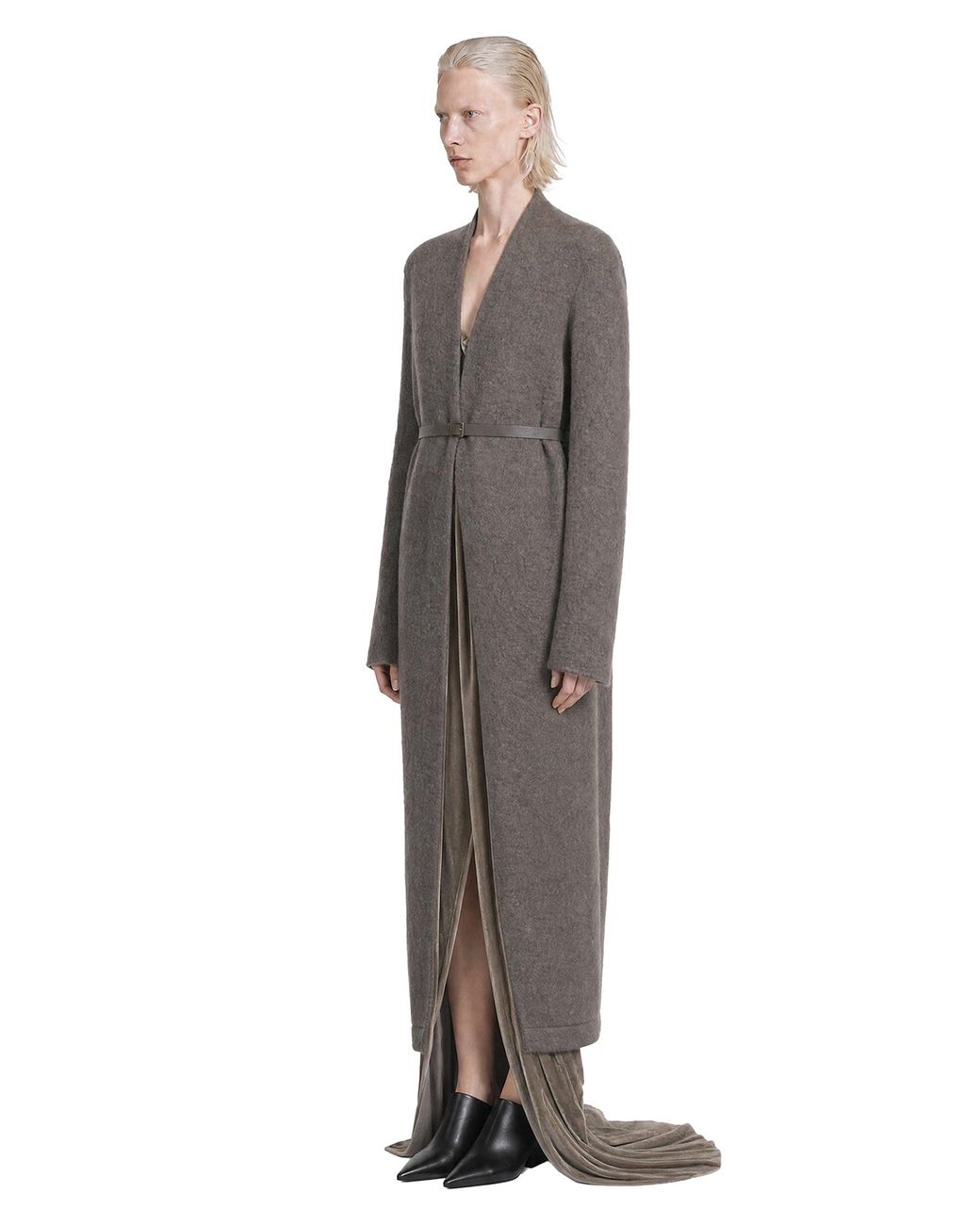 Rick Owens Gray Tower Lab Coat