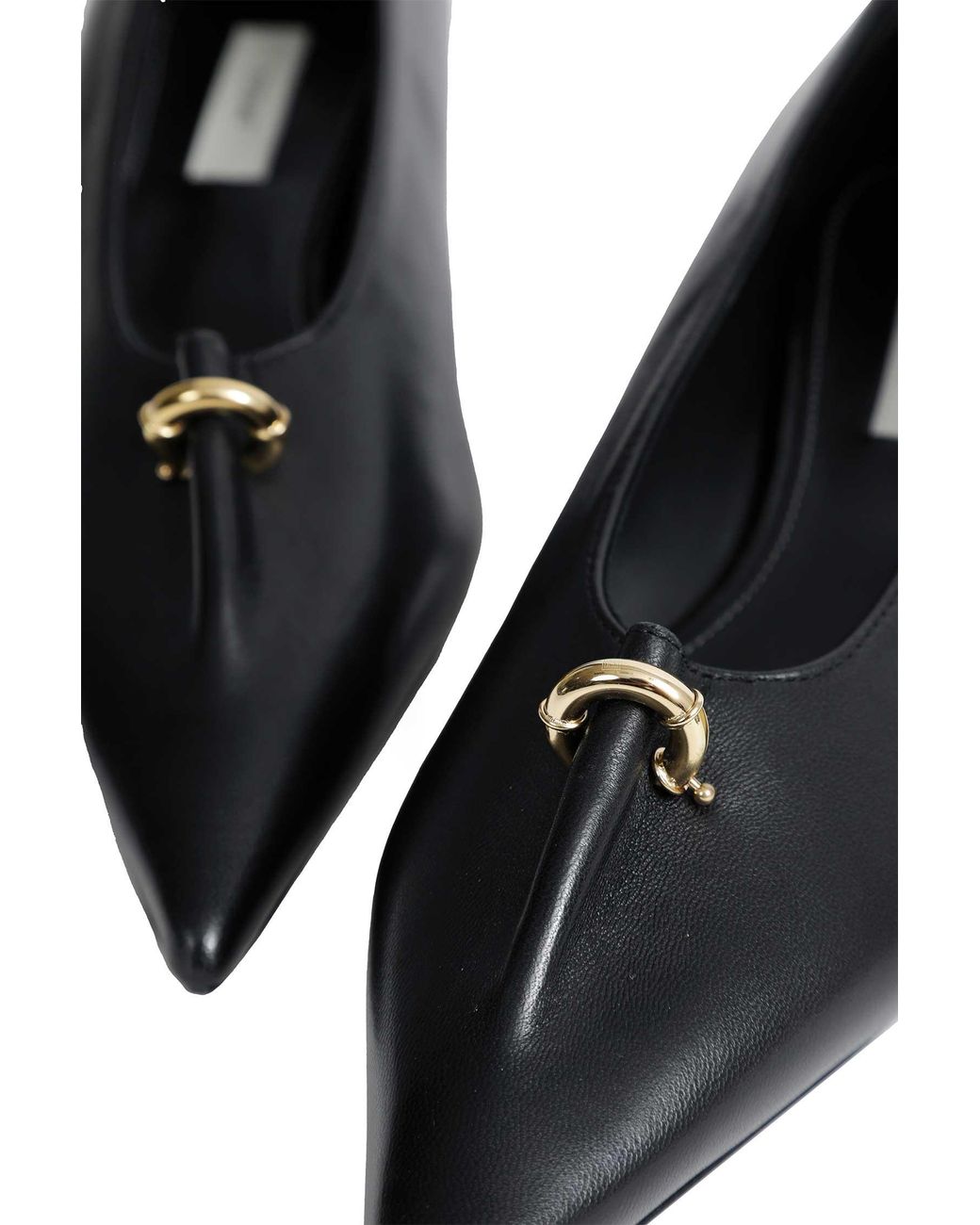 Totême  Black Pierced Nappa Pumps