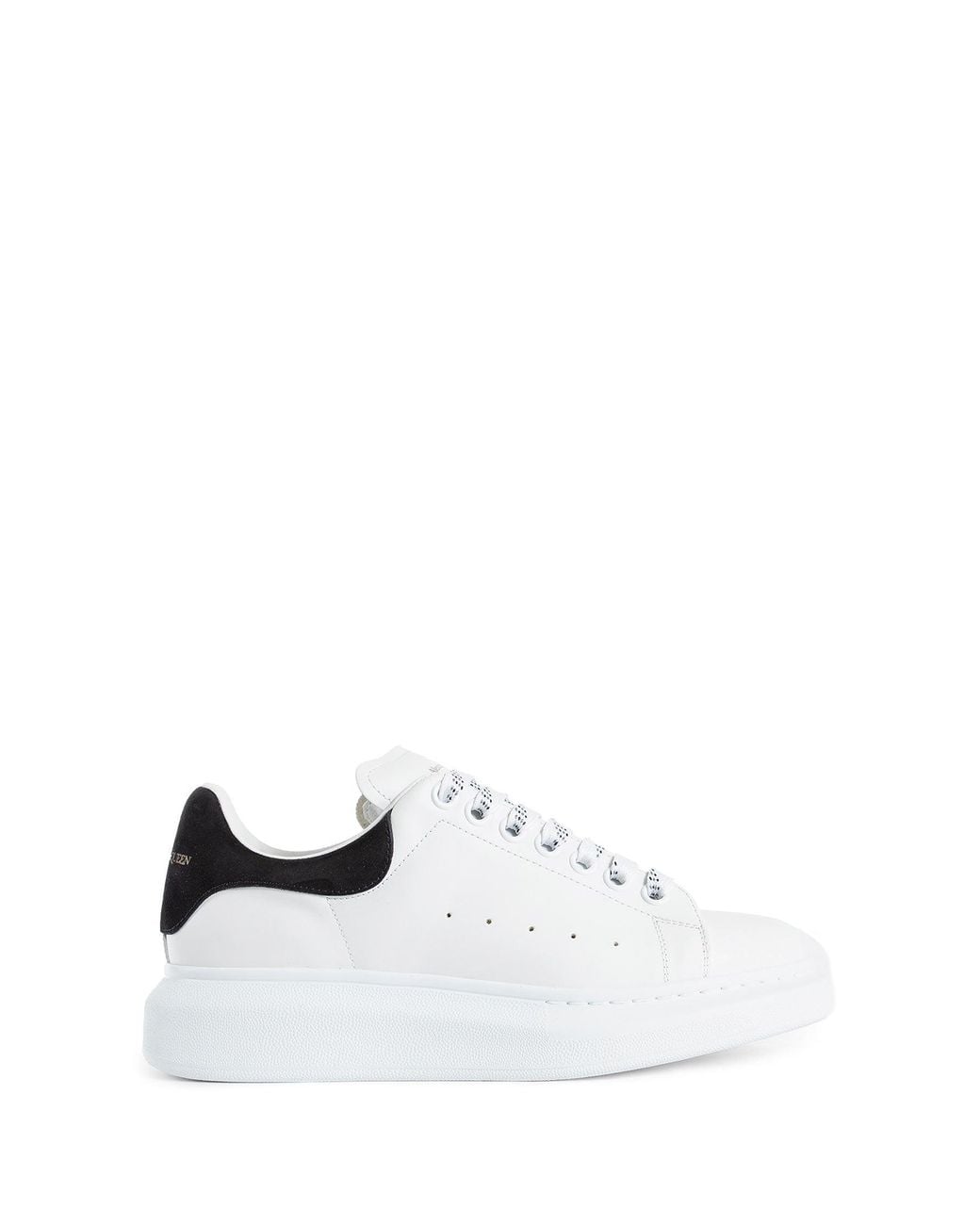 McQueen White Oversized Leather Sneakers