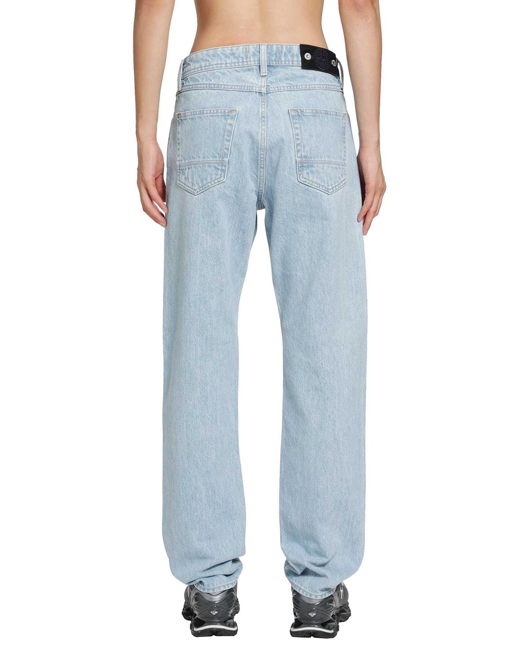 Stone Island Blue J100005 Light Bull Denim Jeans for men