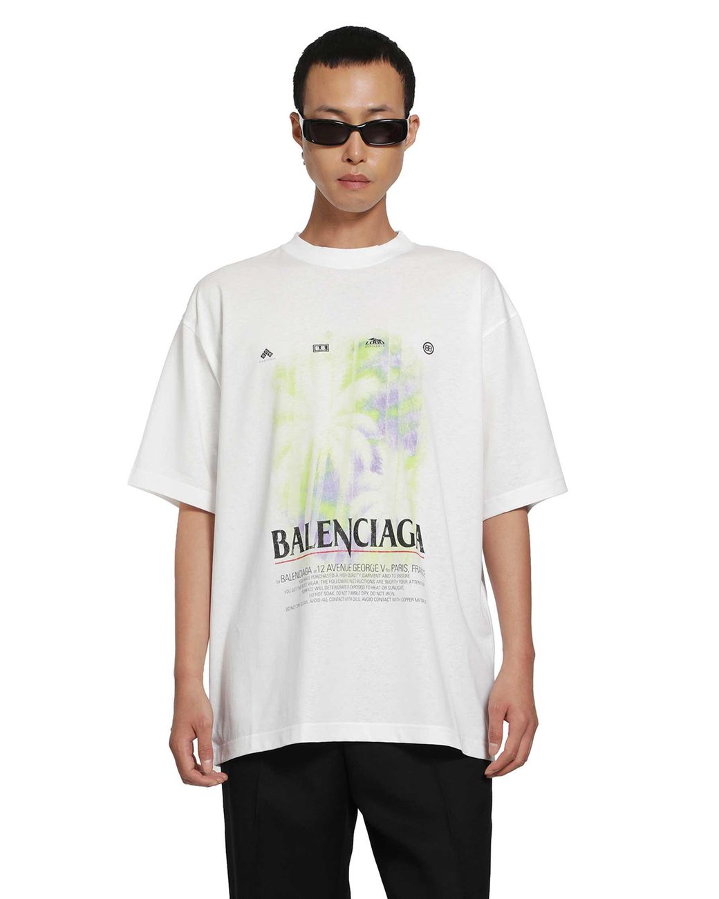 Balenciaga White The Window Medium Fit T-Shirt