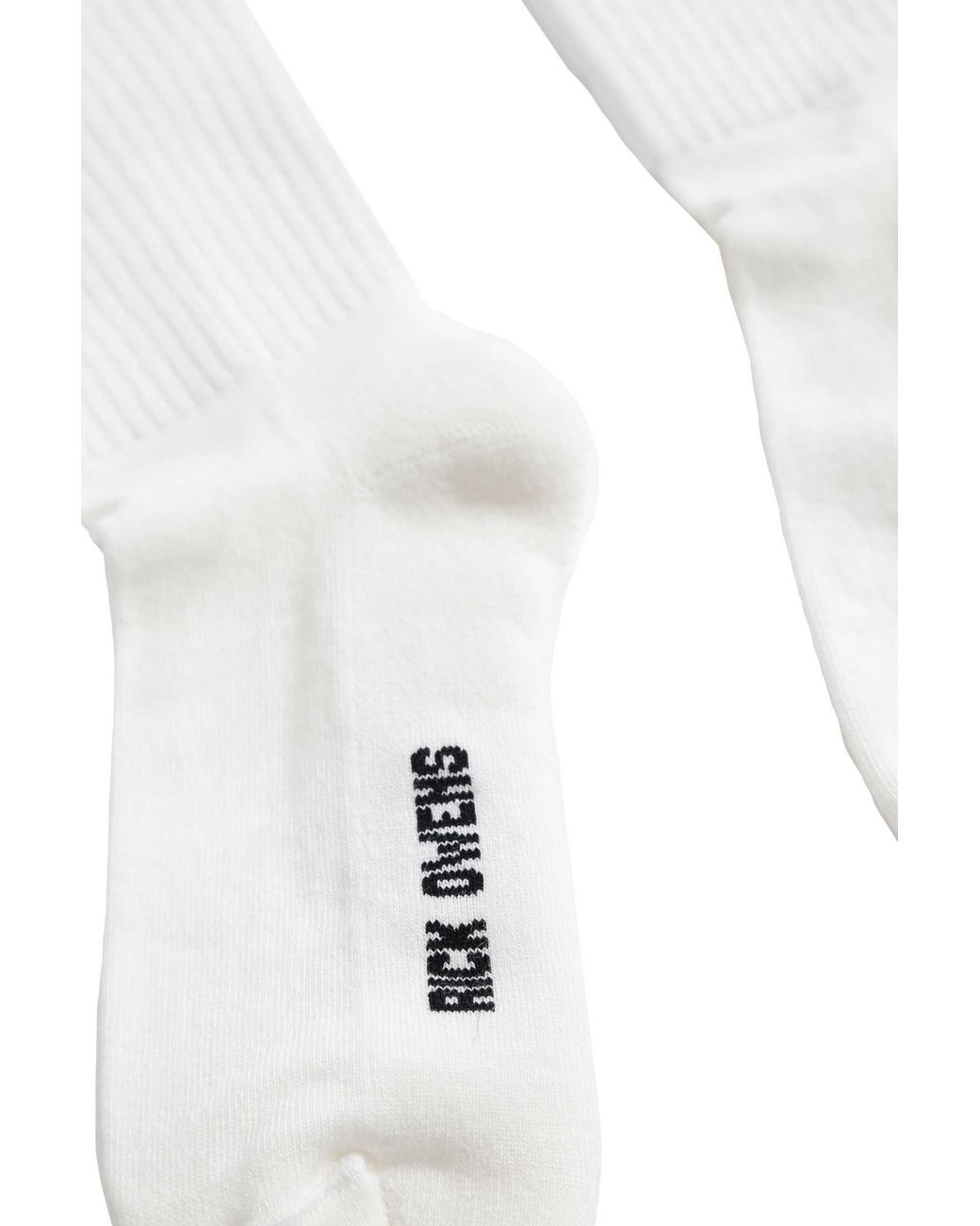 Rick Owens White Tower Glitter Socks for men